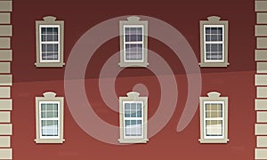 Retro Building Facade