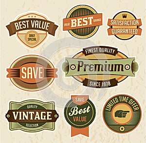 Retro Business Labels and Badges