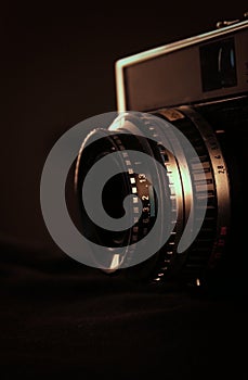 Retro camera closeup