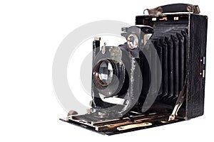 Retro camera isolated on white