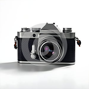 Retro camera isolated on a white background