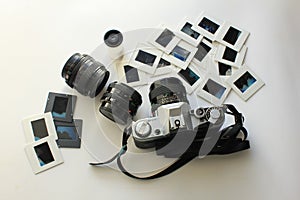 Retro camera set for photography