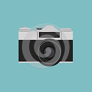 Retro camera or vintage camera vector illustration