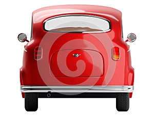 retro car elegant 3d back