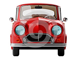 retro car elegant 3d front