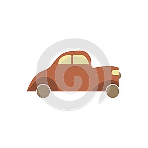 Retro car flat icon vector desgin illustration