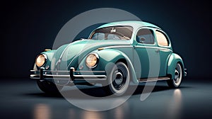 Retro car in a greeting card a perfect way to say \