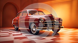 Retro car in a greeting card a thoughtful way to say \
