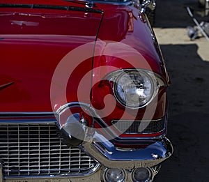 retro car headlight