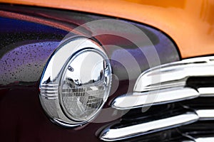 Retro car headlight