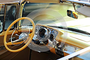 Retro car interior