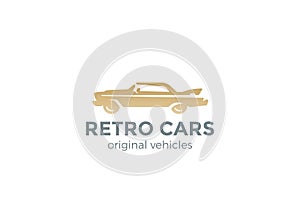 Retro Car Logo vector. Vintage Classic Vehicle Logo