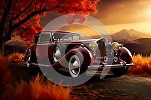 retro car magazine photo takes you on a journey into the world of vintage automobiles and classic beauty.