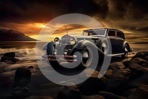 retro car magazine photo takes you on a journey into the world of vintage automobiles and classic beauty.