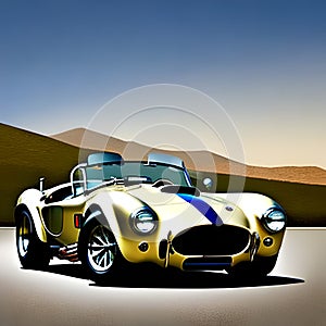 retro car shelby cobra 427 (1965-1967)