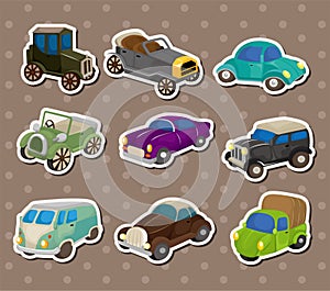 Retro car stickers