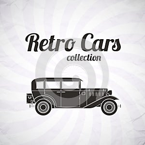 Retro car, vintage collection