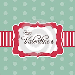 Retro card for Valentine's Day