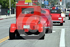 Retro cars on parade