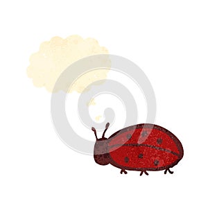 retro cartoon ladybug