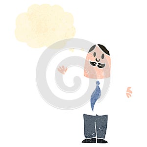 retro cartoon sensible man