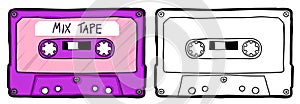 Retro cassette tape