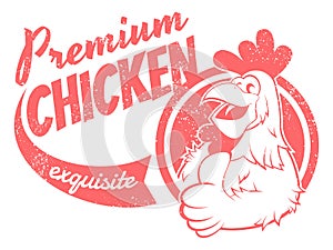 Retro chicken sign