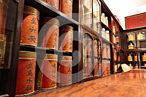 Retro chinese tea shop