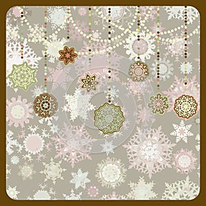 Retro Christmas Ornaments. EPS 8