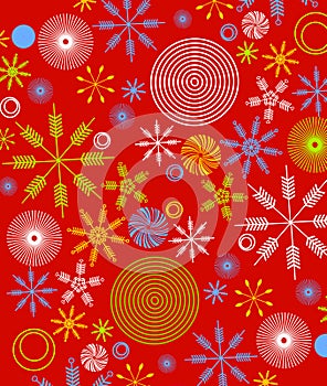 Retro Christmas Paper Wrap 1