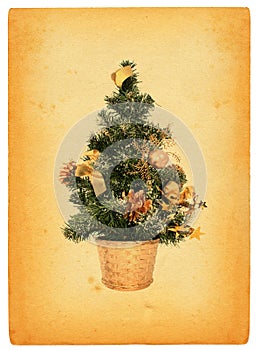 Retro christmas tree