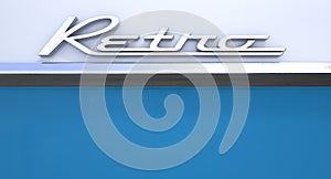 Retro Chrome Car Emblem