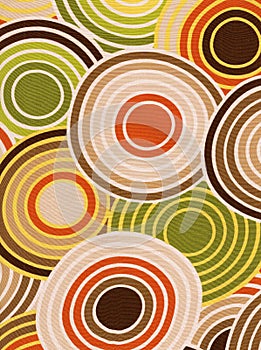 Retro circles background.