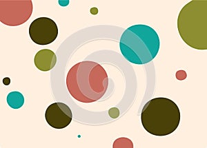 Retro circles background