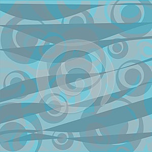 Retro circles background - blue