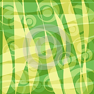 Retro circles background - green