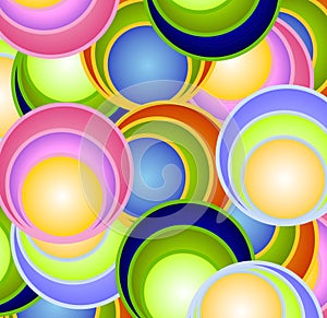Retro Circles Balls Spheres