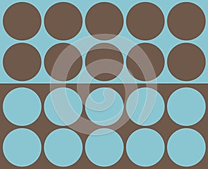 Retro circles collage