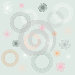 Retro Circular Pattern Background