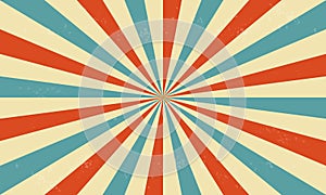 Retro circus background with rays or stripes in the center. Sunburst.