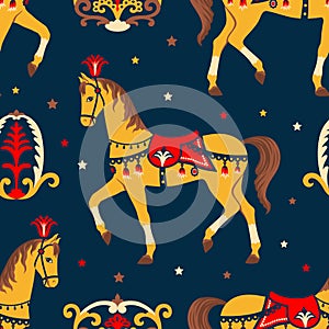 Retro circus pattern