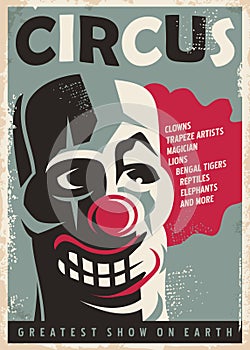 Retro circus poster