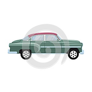 Retro classic old car design