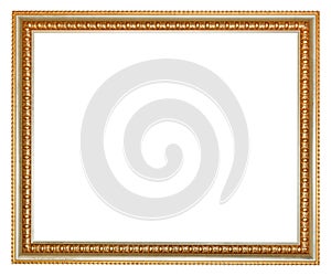 Retro classical gilted wooden picture frame photo