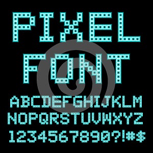 Retro computer alphabet