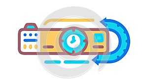 Retro Control Panel Device Vector, vector design Generative AI