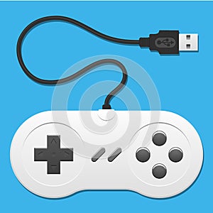 Retro controller with usb cable