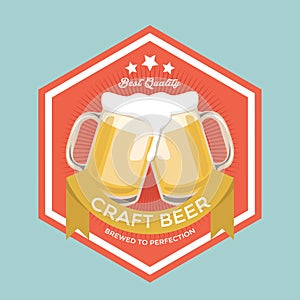 Retro Craft Beer Sign