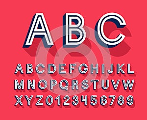 Retro creative alphabet