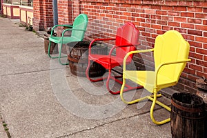 Retro Crosley Griffith style chairs